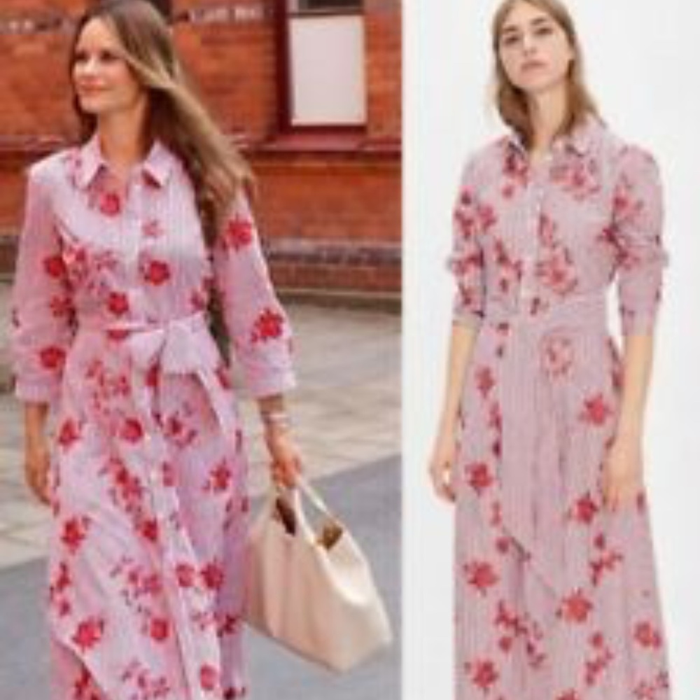 Striped Embroidered Tunic , Dress